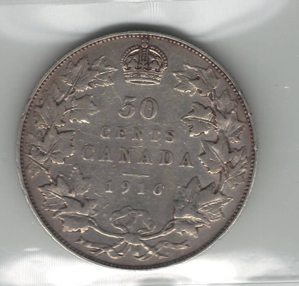 Canada: 1916 50 Cent ICCS F15
