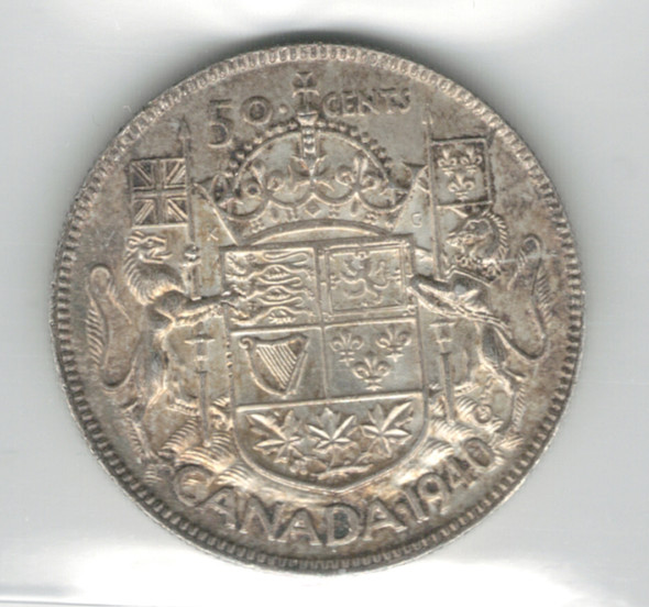 Canada: 1940 50 Cent ICCS MS63