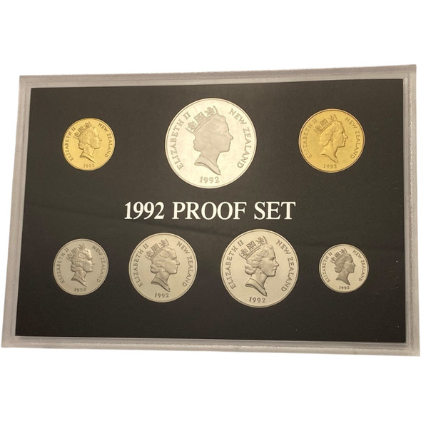 New Zealand: 1992 Proof Coin Set 25 Years of Decimal Currency in Booklet