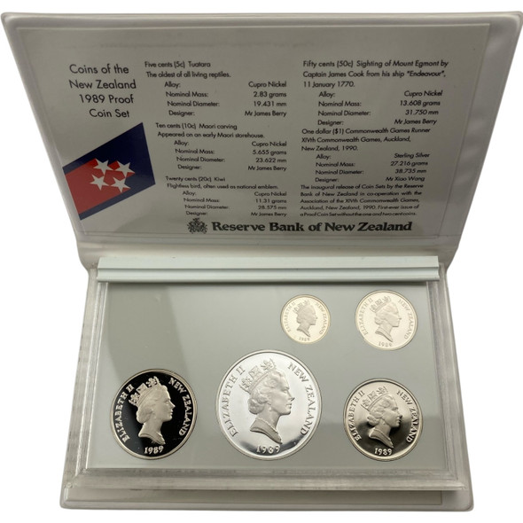 New Zealand: 1989 Proof Coin Set in Booklet