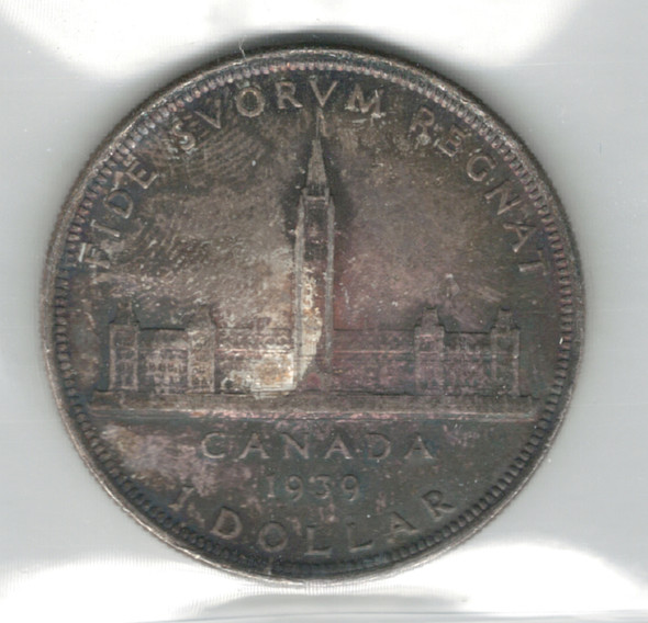 Canada: 1939 $1 Silver Dollar ICCS MS64 Canada: 1939 $1 Silver Dollar ICCS MS64