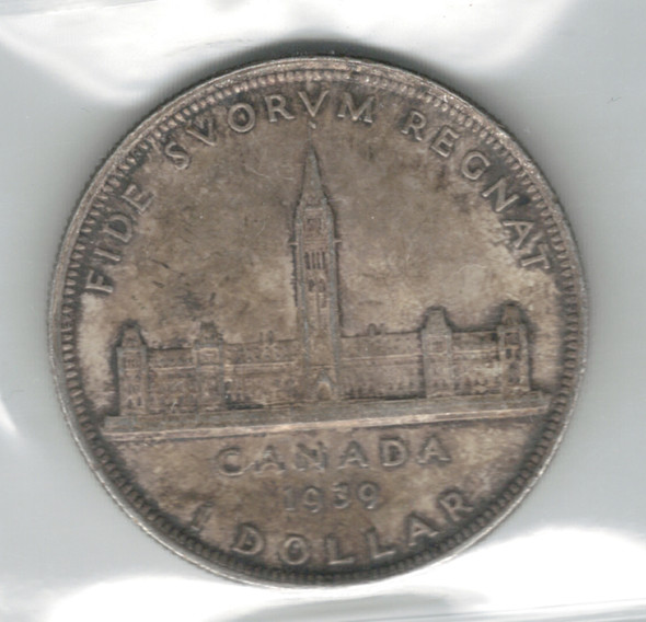 Canada: 1939 $1 Silver Dollar ICCS MS64 #5 Canada: 1939 $1 Silver Dollar ICCS MS64 #5