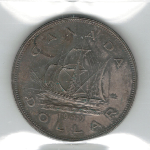 Canada: 1949 $1 Silver Dollar ICCS MS65 #5 Canada: 1949 $1 Silver Dollar ICCS MS65 #5