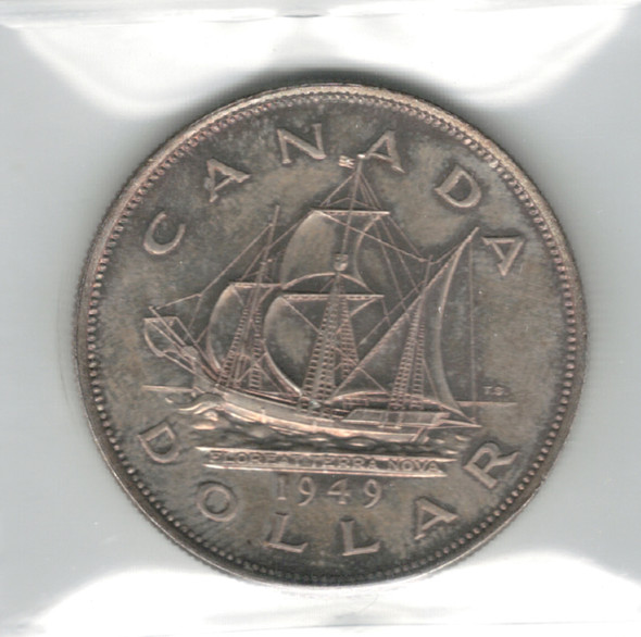 Canada: 1949 $1 Silver Dollar ICCS MS66 #4 Canada: 1949 $1 Silver Dollar ICCS MS66 #4