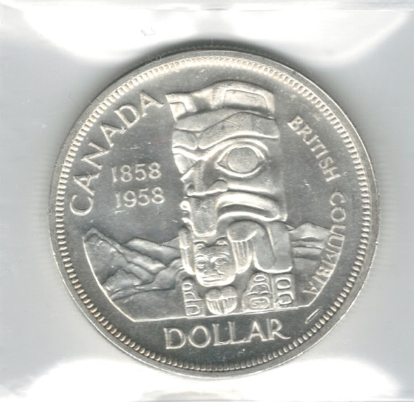 Canada: 1958 $1 Silver Dollar ICCS MS64 #4 Canada: 1958 $1 Silver Dollar ICCS MS64 #4