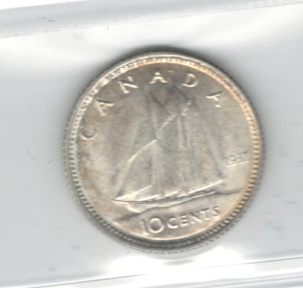 Canada: 1937 10 Cent ICCS MS65 #3