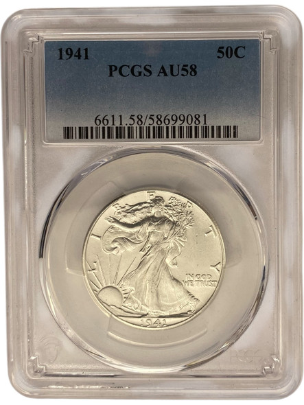 United States: 1941 50 Cent PCGS AU58