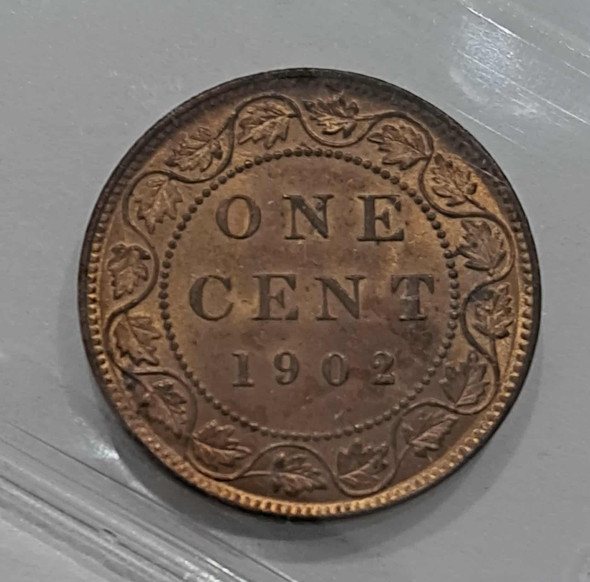Canada: 1902 1 Cent ICCS MS64 RED Canada: 1902 1 Cent ICCS MS64 RED