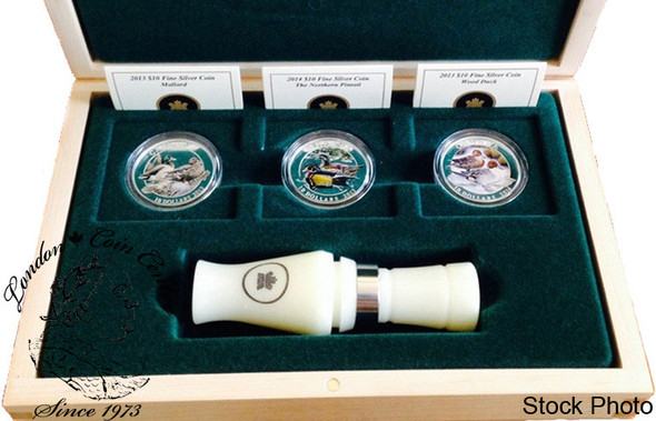 Canada: 2013 $10 Ducks Of Canada With Duck Call Coin Set *No Outer Box*