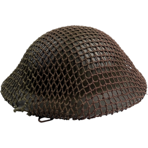 WWII Brodie Helmet with Camo Net