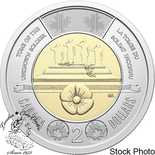 Canada: 2025 $2 Honouring Canada's Unknown Soldier Toonie Non