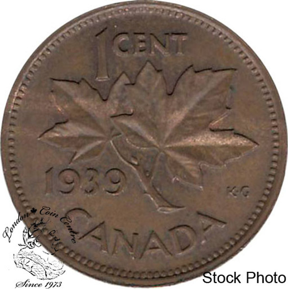 Canada: 1939 1 Cent AU50