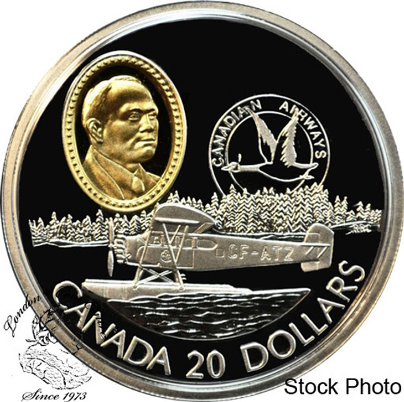 Canada: 1993 $20 Fairchild 71c Aviation Coin 1-7 **Damaged Box**