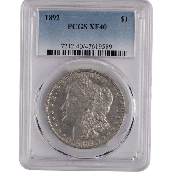 United States: 1892 Morgan Dollar PCGS EF40