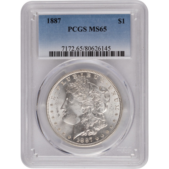 United States: 1887 Morgan Dollar PCGS MS65