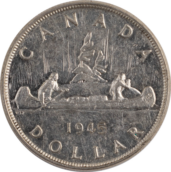 Canada: 1945 $1 EF40 Cleaned