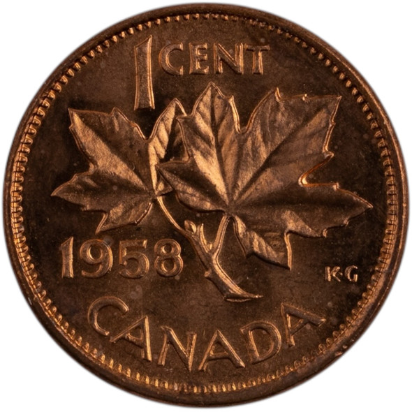 Canada: 1958 1 Cent BU Red