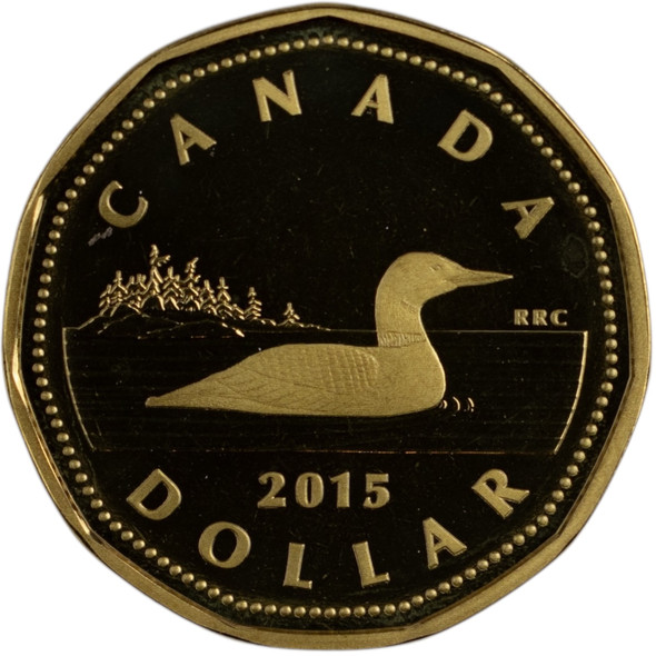 Canada: 2015 $1 Loonie Proof Non Silver Coin