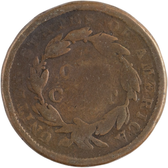 United States: 1838 1 Cent Coronet Head Filler