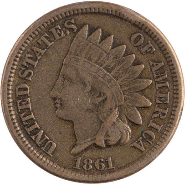 United States: 1861 1 Cent Indian VG