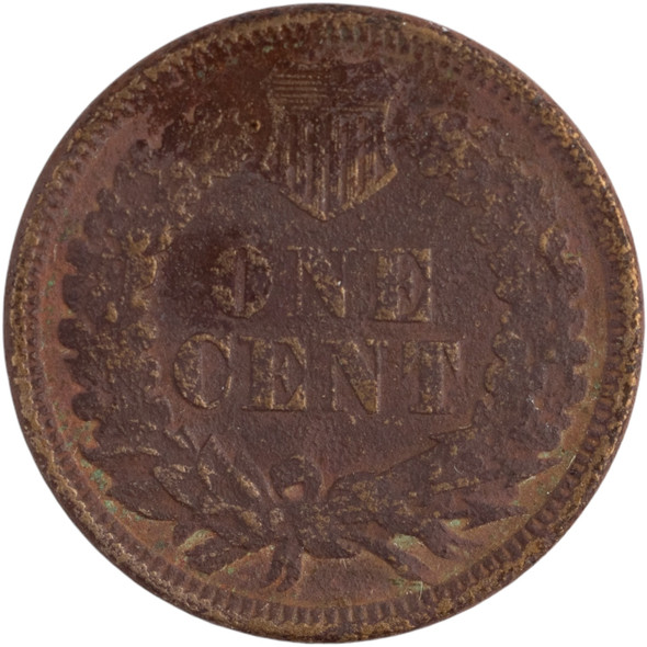 United States: 1861 1 Cent Indian VG Corrosion