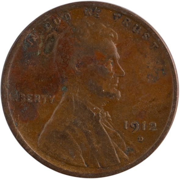 United States: 1912-D 1 Cent Lincoln F