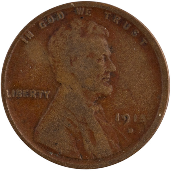 United States: 1915-D 1 Cent Lincoln VG
