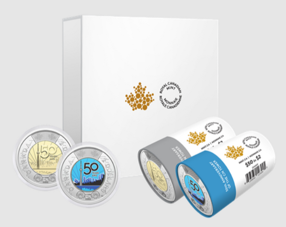 Canada: 2026 $2 CN Tower Toonie Special Wrap Roll Box Set