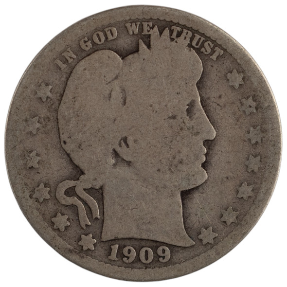 United States: 1909 25 Cent G4