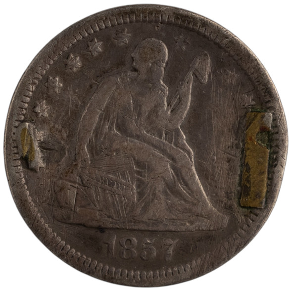 United States: 1857 25 Cent Love Token