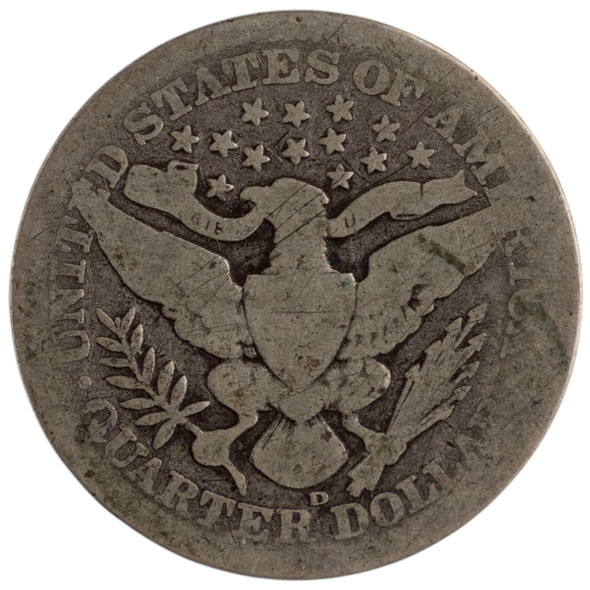United States: 1907-D 25 Cent G4