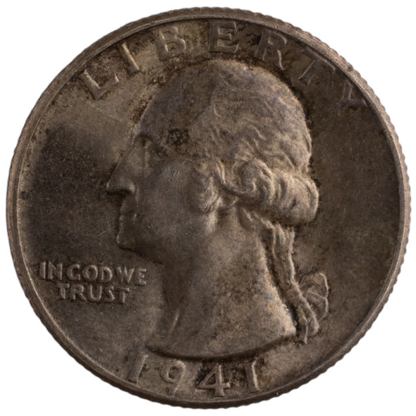 United States: 1941 25 Cent AU50