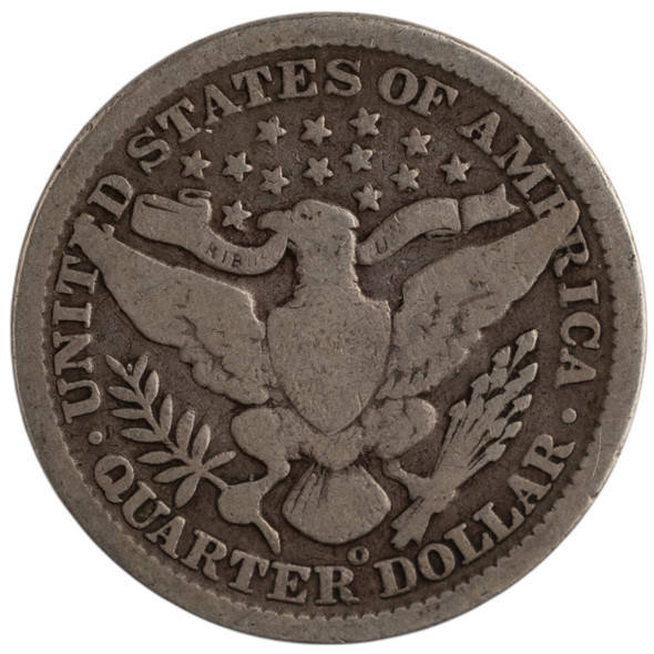 United States: 1907-O 25 Cent VG8