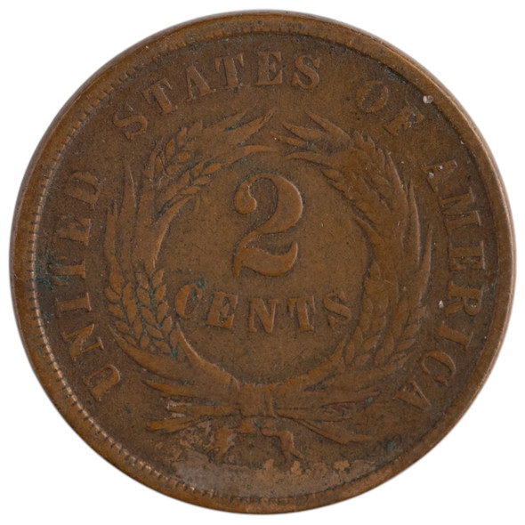United States: 1865 2 Cent VG
