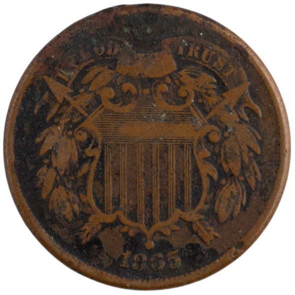 United States: 1865 2 Cent VG #2