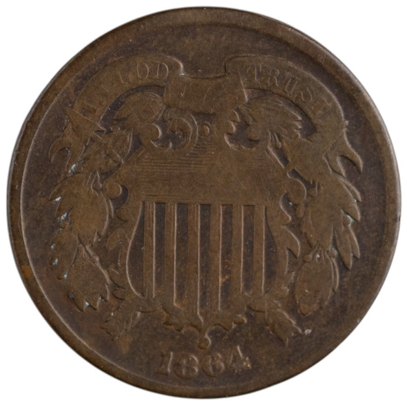 United States: 1864 2 Cent VG #2