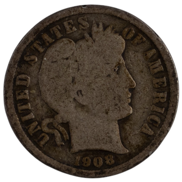 United States: 1908-D 10 Cent VG