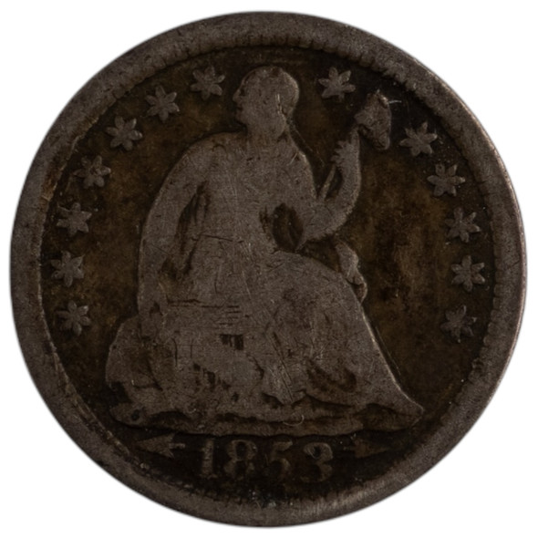 United States: 1853 Half Dime Arrows VG