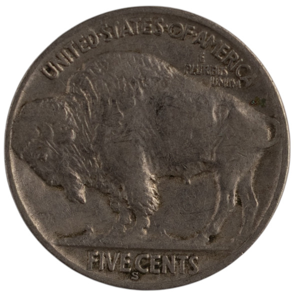 United States: 1937-S 5 Cent VF Scratch