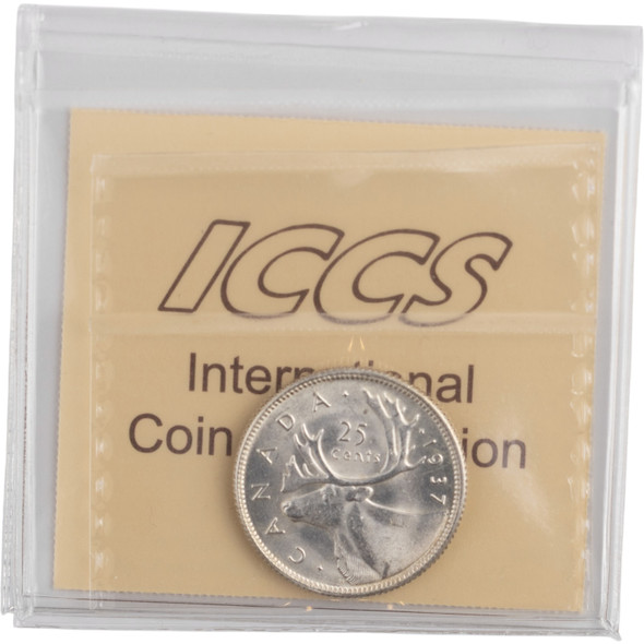 Canada: 1937 25 Cent ICCS MS65 Lot#3