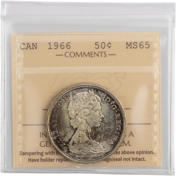 Canada: 1966 50 Cent ICCS MS65