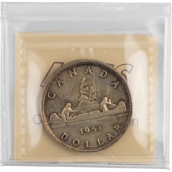 Canada: 1951 Silver Dollar ICCS MS64 #2