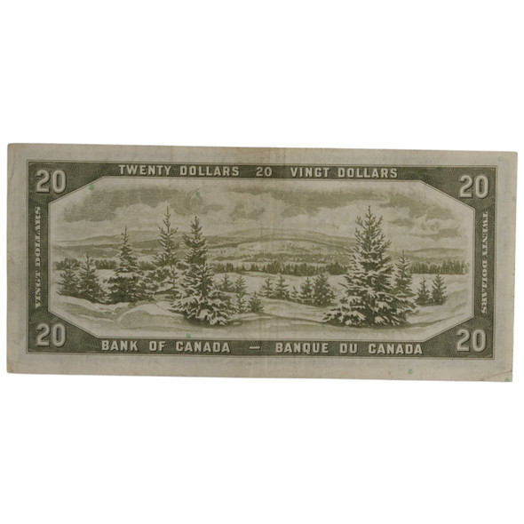 Canada: 1954 $20 Bank Of Canada Devil's Face Banknote  BC-33b VF30