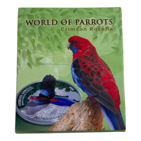 Cook Islands: 2014  $5 Crimson Rosella World of Parrots **Missing COA**