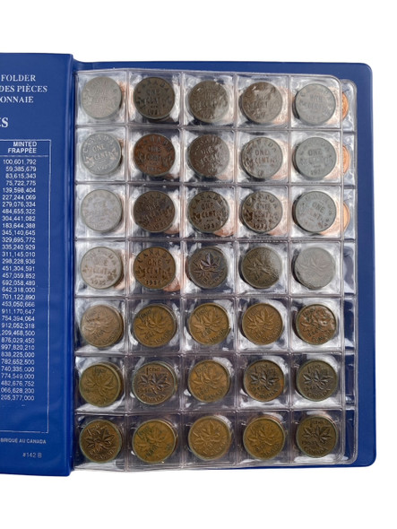 Canada: 1920-2004 Penny Collection Includes Key Dates! (87 pcs)