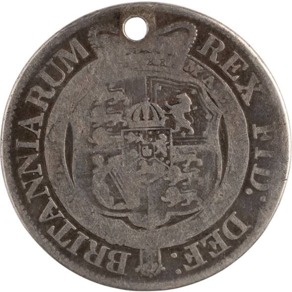 Great Britain: 1817 Half Crown Holed
