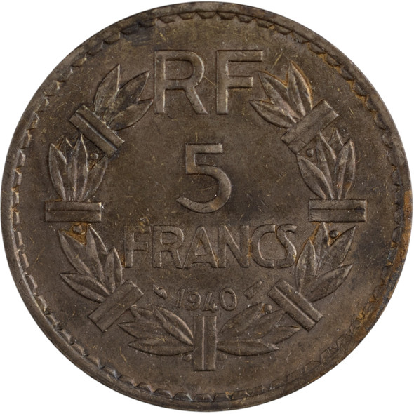 France: 1940 5 Francs