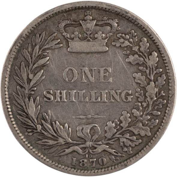 Great Britain: 1870 Silver One Shilling