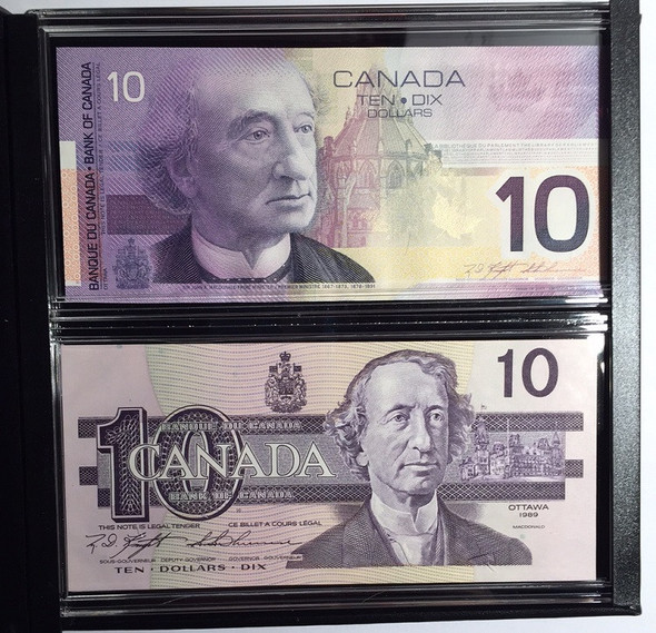 Canada: 1989 - 2001 $10 Lasting Impressions Banknote Set *Missing Outer Box*