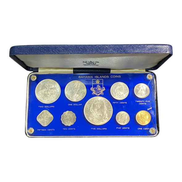 Bahamas: 1966 Coin Set includes Silver